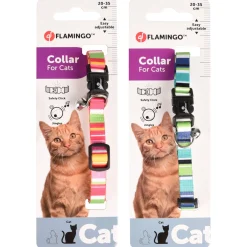 Flamingo Kattenhalsband Amira - Kattenhalsband - Assorti Multi-Color 20-35 Cm