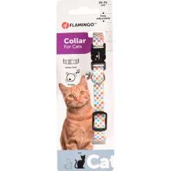 Flamingo Kattenhalsband Arya - Kattenhalsband - Wit 20-35 Cm