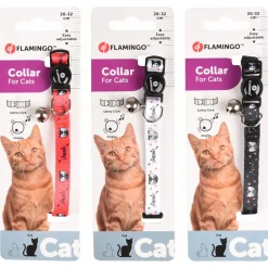 Flamingo Kattenhalsband Simba - Kattenhalsband - Assorti Multi-Color 20-32 Cm