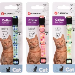Flamingo Kattenhalsband Sarina - Kattenhalsband - Assorti Multi-Color 20-32 Cm