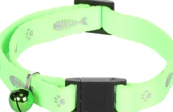 Flamingo Kattenhalsband Ziggi - Kattenhalsband - Groen 20-35 Cm