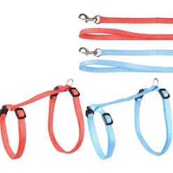 Flamingo Kattenharnas + Lijn Grote Kat Aiwa - Kattentuigje - Assorti 25-40cm 10mm