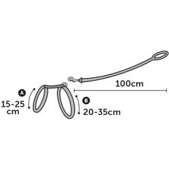 Flamingo Kittenharnas + Lijn Alfry - Kattentuigje - Assorti 15-25cm 10mm