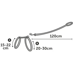 Flamingo Kittenharnas + Lijn Topo Muismotief - Kattentuigje - Wit Print 20-35cm 10mm