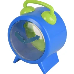 Flamingo Knaagdierenspeelgoed Bertrand Wekker - Speelgoed - 8.5x7.5x12 cm Blauw Groen