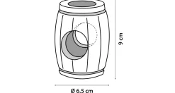 Flamingo Knaagdierenspeelgoed Regenton - Speelgoed - 9x6.5x6.5 cm Multi-Color