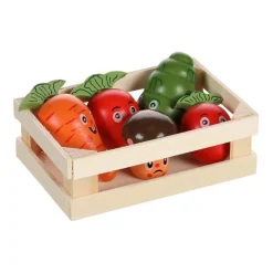 Flamingo Knaagdierenspeelgoed  Groentekistje - Speelgoed - 10.5x7x3.5 cm Mix