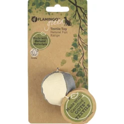 Flamingo Natural Fun Bal - Kattenspeelgoed - Ø4.5 cm Grijs Beige