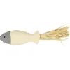 Flamingo Natural Fun Vis - Kattenspeelgoed - 20 cm Grijs Beige