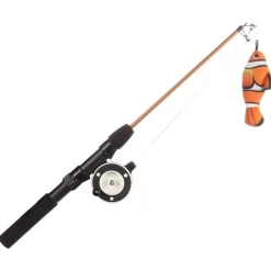 Flamingo Rodney Clownvis - Kattenspeelgoed - 75x13.5 cm Oranje