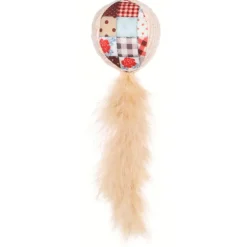 Flamingo Vinta Bal +veer - Kattenspeelgoed - Beige