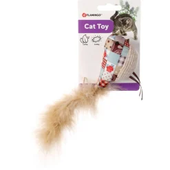 Flamingo Vinta Vogel + Veer - Kattenspeelgoed - Beige