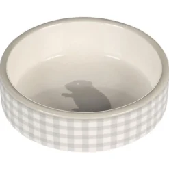 Flamingo Voerbak Mylo Hamster - Voerbak - Ø8.5x3 cm 100 ml 100 g Grijs Wit