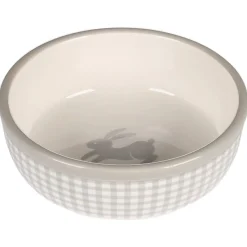 Flamingo Voerbak Mylo Konijn - Voerbak - Ø13.5x5 cm 360 ml 240 g Grijs Wit