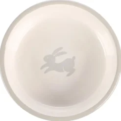 Flamingo Voerbak Mylo Konijn - Voerbak - Ø13.5x5 cm 360 ml 240 g Grijs Wit