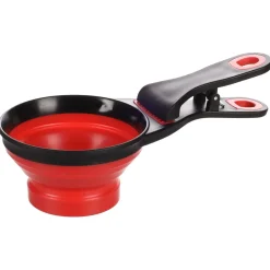 Flamingo Voerschep Met Sluitclip - Hondenvoerbak - 19.8x10x8.5 cm Rood