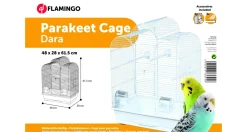 Flamingo Vogelkooi Dara Wit - Vogelverblijven - 48x28x61.5 cm Wit Wit