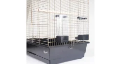 Flamingo Vogelkooi Marja - Vogelverblijven - 54x34x75 cm Metaal Antraciet