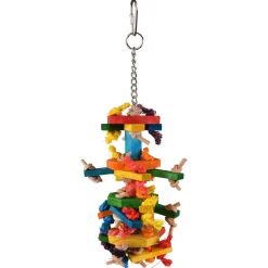 Flamingo Vogelspeelgoed Ace Multi - Vogelspeelgoed - 8x8x27 cm Mix