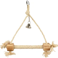 Flamingo Vogelspeelgoed Bbq Triangle - Vogelspeelgoed - 37x4.5x35.5 cm Beige Natural