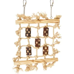 Flamingo Vogelspeelgoed Bbq Web - Vogelspeelgoed - 27x3x37 cm Beige Natural