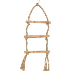 Flamingo Vogelspeelgoed Bbq Touwladder - Vogelspeelgoed - 12.5x1.5x40 cm Beige Natural
