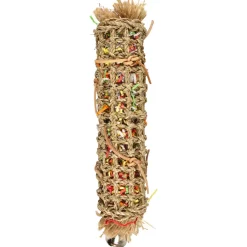 Flamingo Vogelspeelgoed Tube Papier Groot - Vogelspeelgoed - 11x9x45 cm Multi-Color