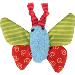 Flamingo Yowly Vlinder - Kattenspeelgoed - 9 cm Multi-Color