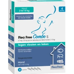 Flea Free Spot-On Combo Hond Small - Anti vlooien en tekenmiddel
