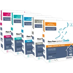 Flea Free Spot-On Combo Hond Large - Anti vlooien en tekenmiddel