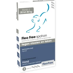 Flea Free Spot-On Hond Large - Anti vlooien en tekenmiddel