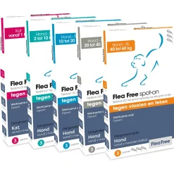 Flea Free Spot-On Hond Xlarge - Anti vlooien en tekenmiddel