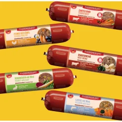 Fleischeslust Classic Mix - Hondenvoer - Zalm Kip Rund 400 g