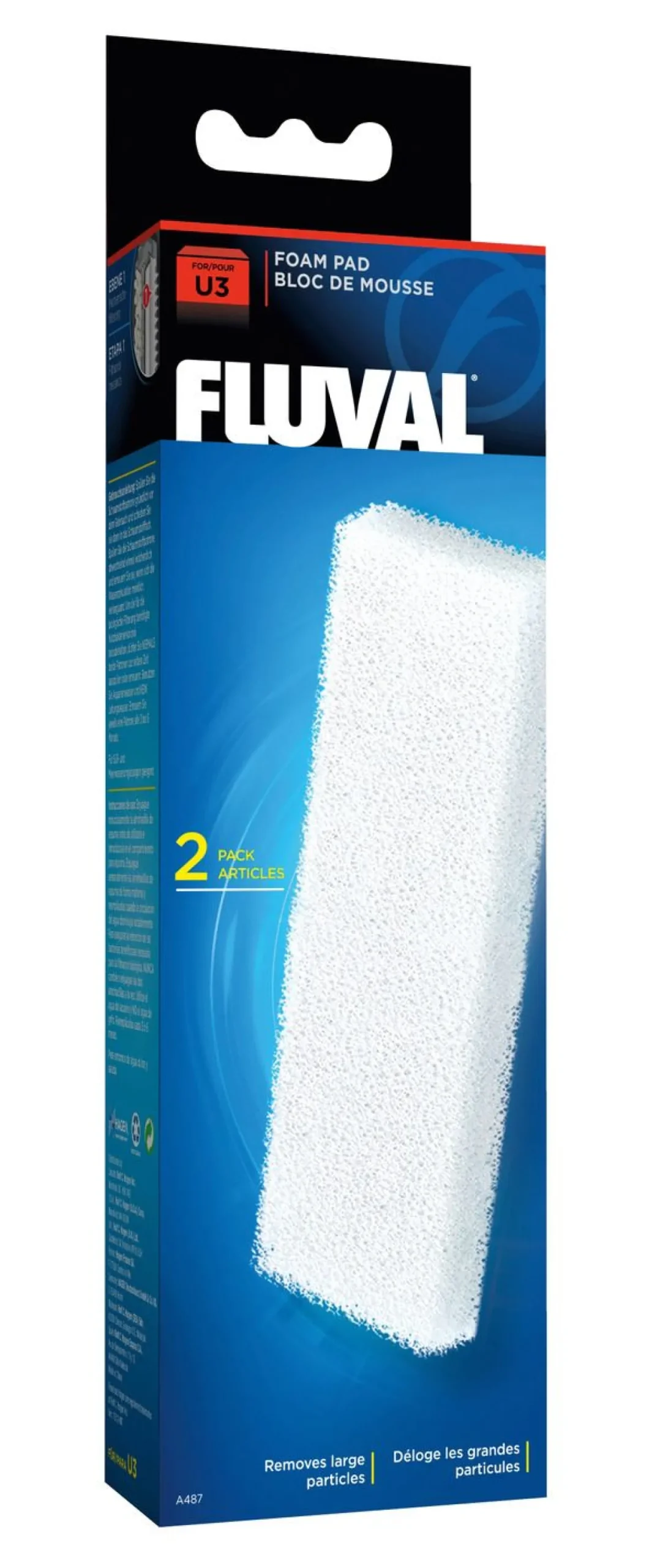 Fluval U3 Filterschuimblok - Filters - 2 stuks U3