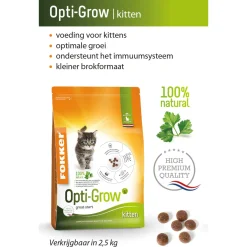 Fokker Cat Opti-Grow - Kattenvoer - Kip 2.5 kg