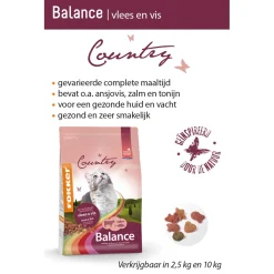 Fokker Country Balance Cat Vlees&Vis - Kattenvoer
