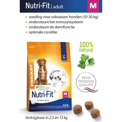 Fokker Dog Nutri-Fit M Kip - Hondenvoer