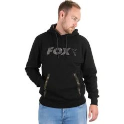 Fox Black / Camo Print Hoody - Vesten & truien - Xxxl