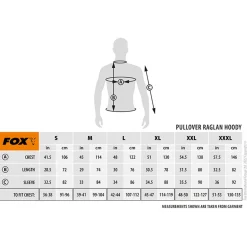 Fox Black / Camo Raglan Hoodie - Vesten & truien - Xxl