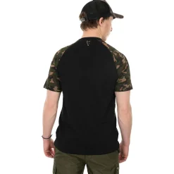 Fox Black  / Camo Raglan T - Shirts - Xl