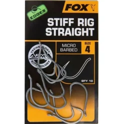 Fox Edges Armapoint Stiff Rig Straight - Haak - Size 8