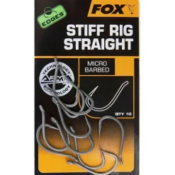 Fox Edges Armapoint Stiff Rig Straight 10 stuks - Haken