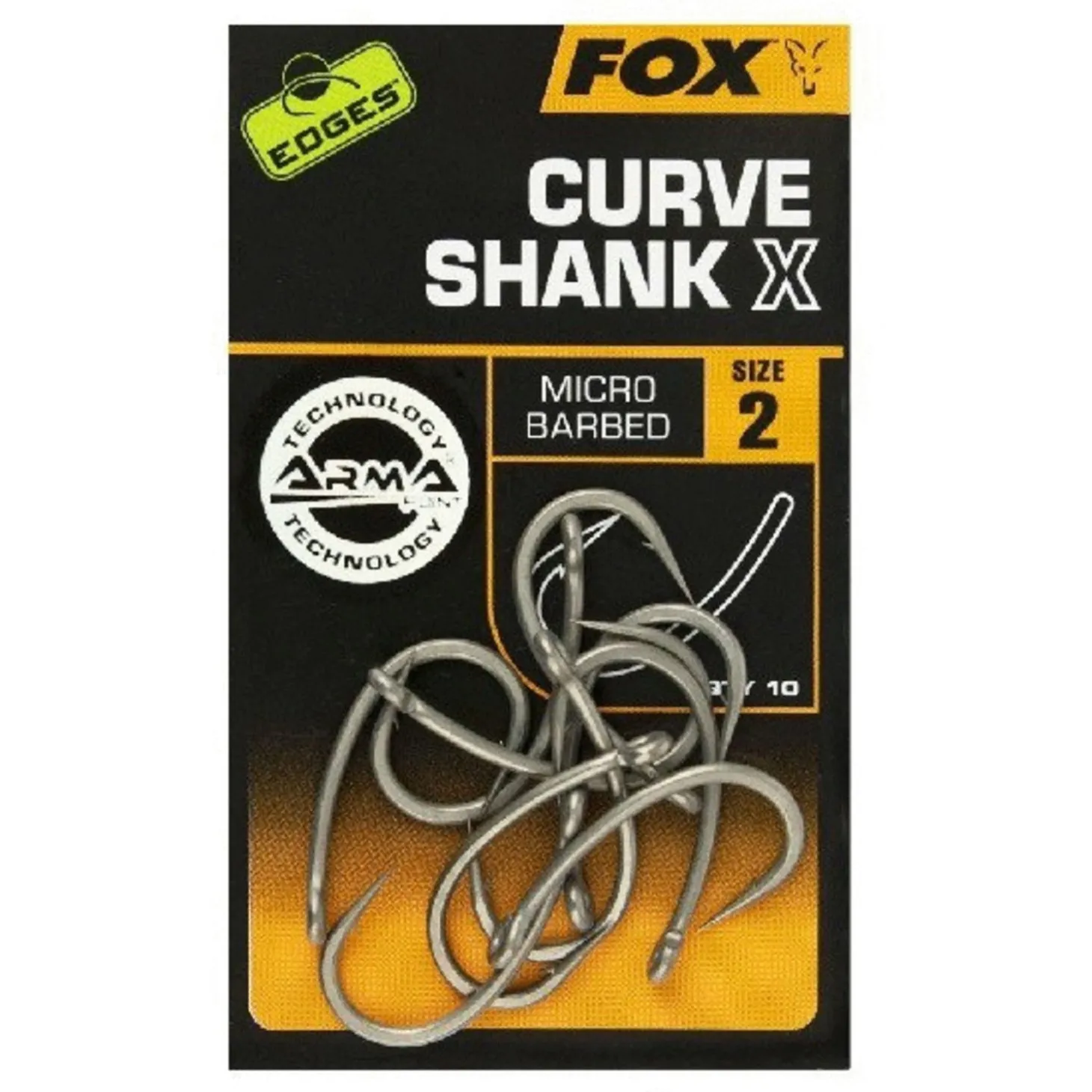 Fox Edges Curve Shank X Size 2 - Haken - Size 2