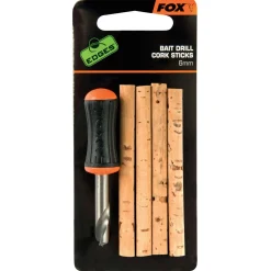 Fox Edges Drill & Cork Stick Set - Boilie naalden & tools - per set
