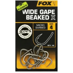 Fox Edges Wide Gape Beaked X Size 4 - Haken - Size 4