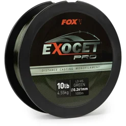 Fox Exocet Pro (Low Vis Green) 0.261mm 10lbs / 4.55kgs (1000m) - Nylon -