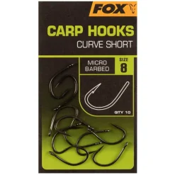 Fox Hooks - Curve Shank Short - Size 8 - Haken - Size 8