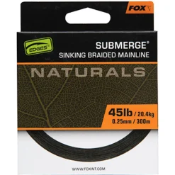 Fox Sub Nat Braid X 300m 0.25mm 45lb/20.4kg - Gevlochten lijn -