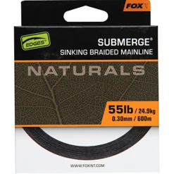 Fox Sub Nat Braid X 600m 0.30mm 55lb/24.9kg - Gevlochten lijn -