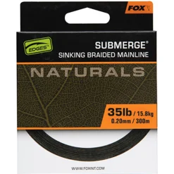 Fox Sub Nat Braid X 600m 0.20mm 35lb/15.8kg - Gevlochten lijn -